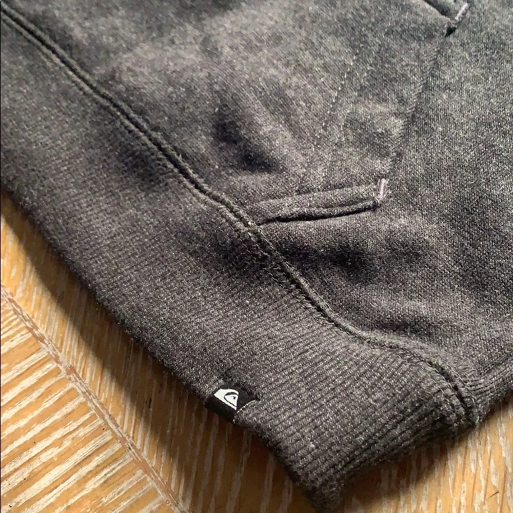 QUICKSILVER Heather Black Chopped Toddler Hoodie 24 M Boy